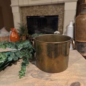 Small Brass Bucket Planter Pot 4.5 inches. Made in India